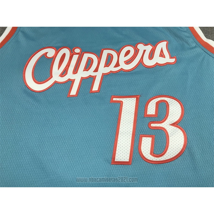 Camiseta Los Angeles Clippers Paul George #13 Ciudad 2021-22 Azul